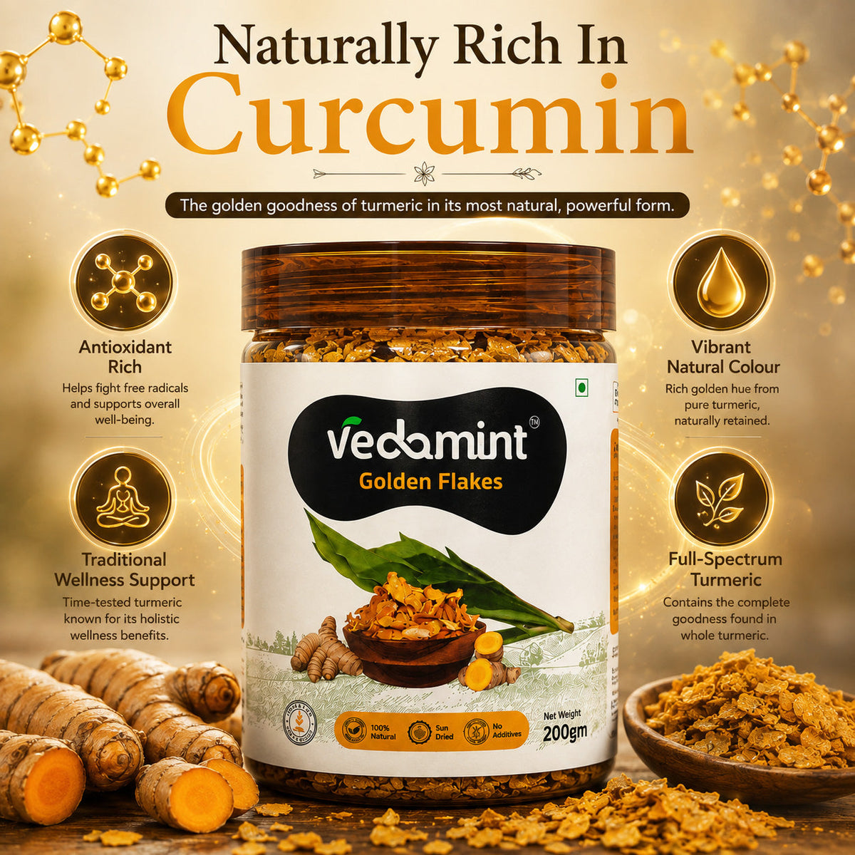 Vedamint Golden Flakes