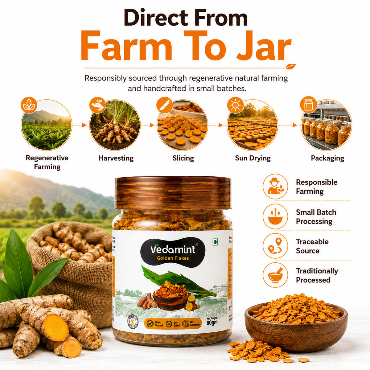 Vedamint Golden Flakes
